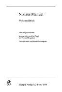 Couverture Werke und Briefe 