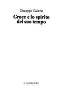 Couverture Croce e lo spirito del suo tempo