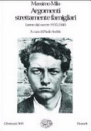 Couverture Argomenti strettamente famigliari : lettere dal carcere 1935-1940