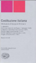 Couverture Costituzione italiana
