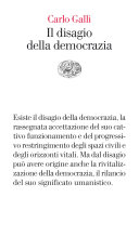 Couverture Il disagio della democrazia