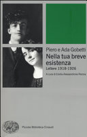 Couverture Nella tua breve esistenza : lettere 1918-1926