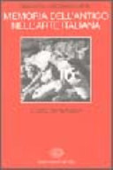 Cover  Memoria dell'antico nell'arte italiana