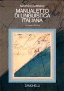 Cover  Manualetto di linguistica italiana