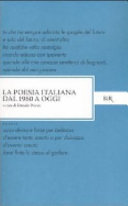 Couverture La poesia italiana dal 1960 a oggi