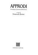 Cover  Approdi : antologia di poesia mediterranea