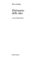 Couverture Dizionario delle idee