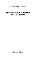 Couverture Letteratura italiana delle origini