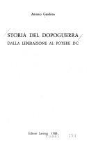 Couverture Storia del dopoguerra dalla liberazione al potere DC