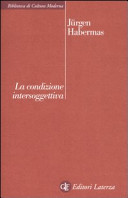 Couverture La condizione intersoggettiva