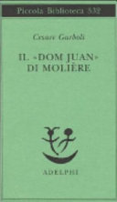 Couverture Il «Dom Juan» di Molière