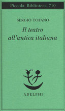 Cover  Il teatro all'antica italiana