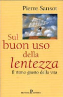 Cover  Sul buon uso della lentezza