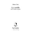 Cover  La sorella : vita di Paolina Leopardi