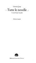 Cover  Tutte le novelle