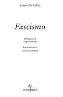 Couverture Fascismo