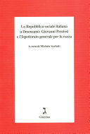 Couverture La Repubblica sociale italiana a Desenzano : Giovanni Preziosi e l'Ispettorato generale per la razza
