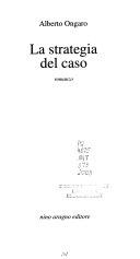 Couverture La strategia del caso : romanzo