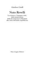 Couverture Nuto Revelli : la scrittura e l'impegno civile, dalla testimonianza della Seconda Guerra Mondiale alla critica dell'Italia repubblicana