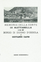 Cover  Memorie della Corte di Mattarella o sia del Borgo di Duomo d'Ossola