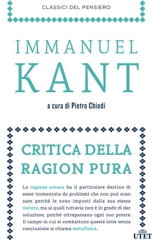 Couverture Critica della ragion pura